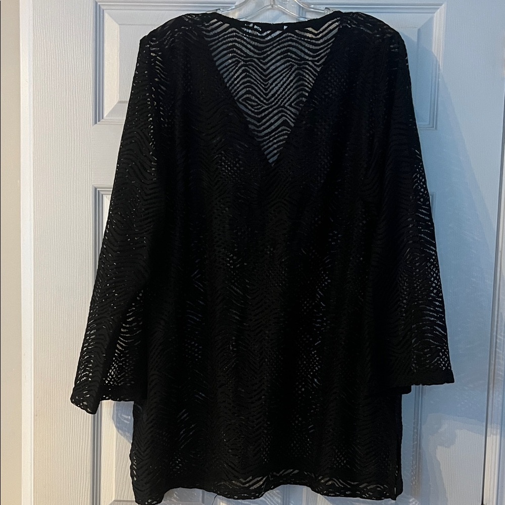 Black Lace Swim Cover-Up - Picture 3 of 3
